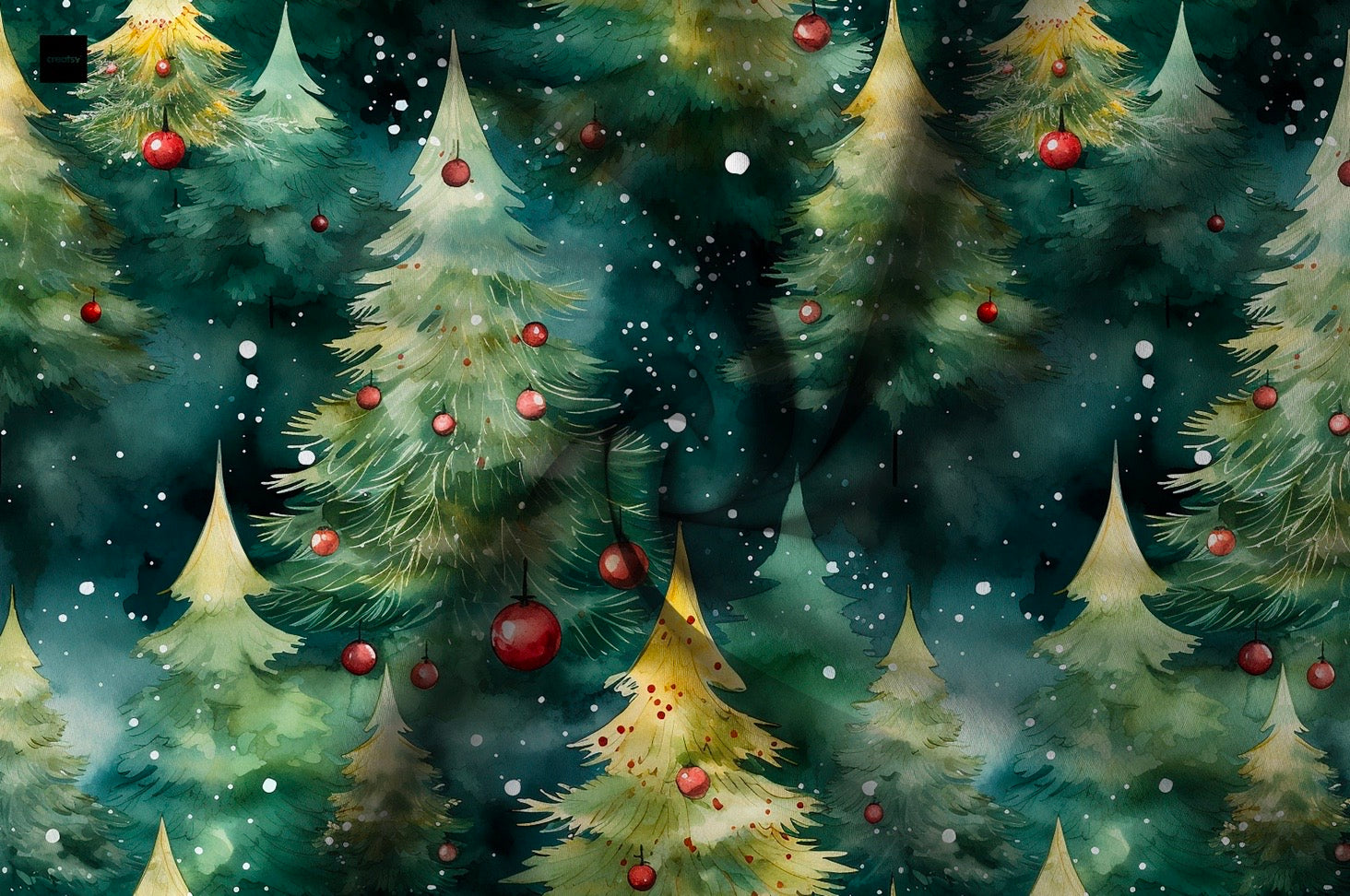 Geschmückter Tannenbaum Winter Vorbestellung